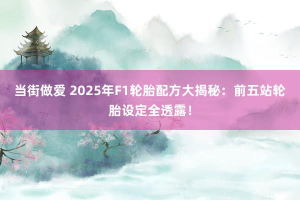 当街做爱 2025年F1轮胎配方大揭秘：前五站轮胎设定全透露！