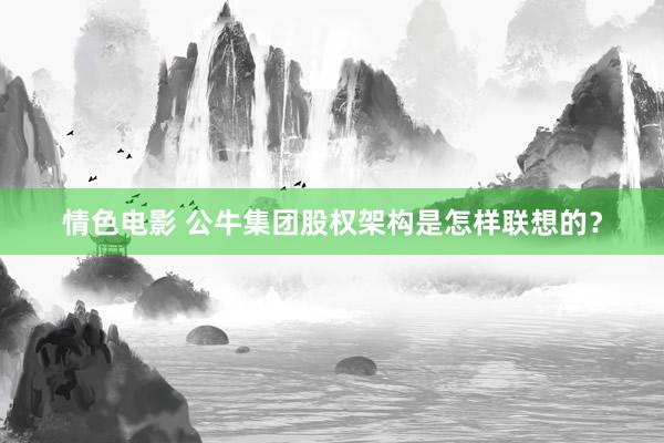 情色电影 公牛集团股权架构是怎样联想的？